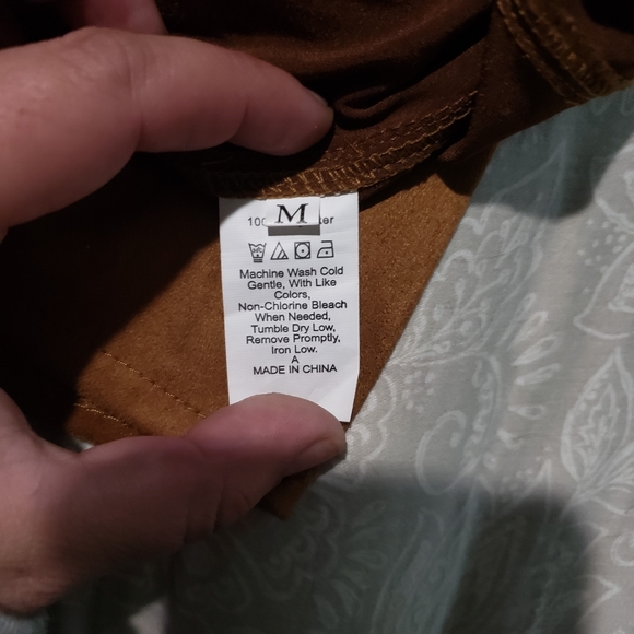 Tan Button Front Mini Skirt - Picture 10 of 12